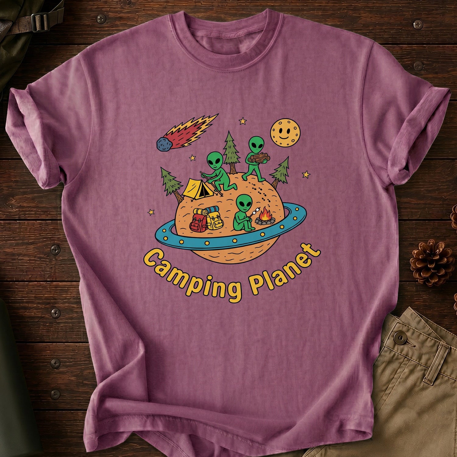 Camping Planet T-Shirt