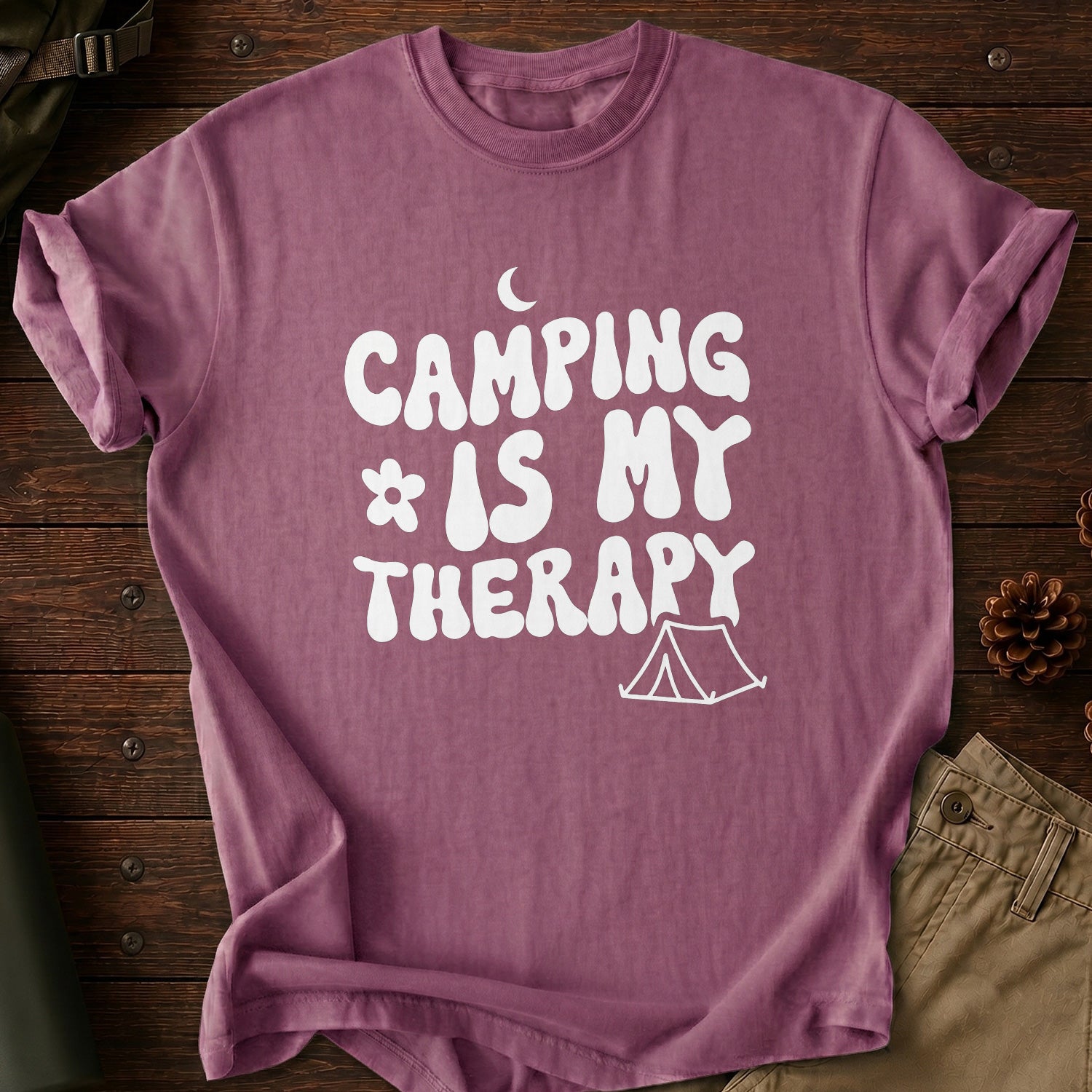 Camping Is My Therapy T-Shirt