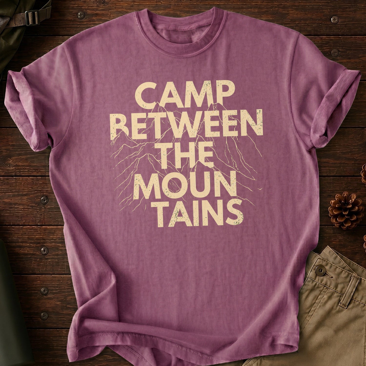 Camp Between The Mountains T-Shirt