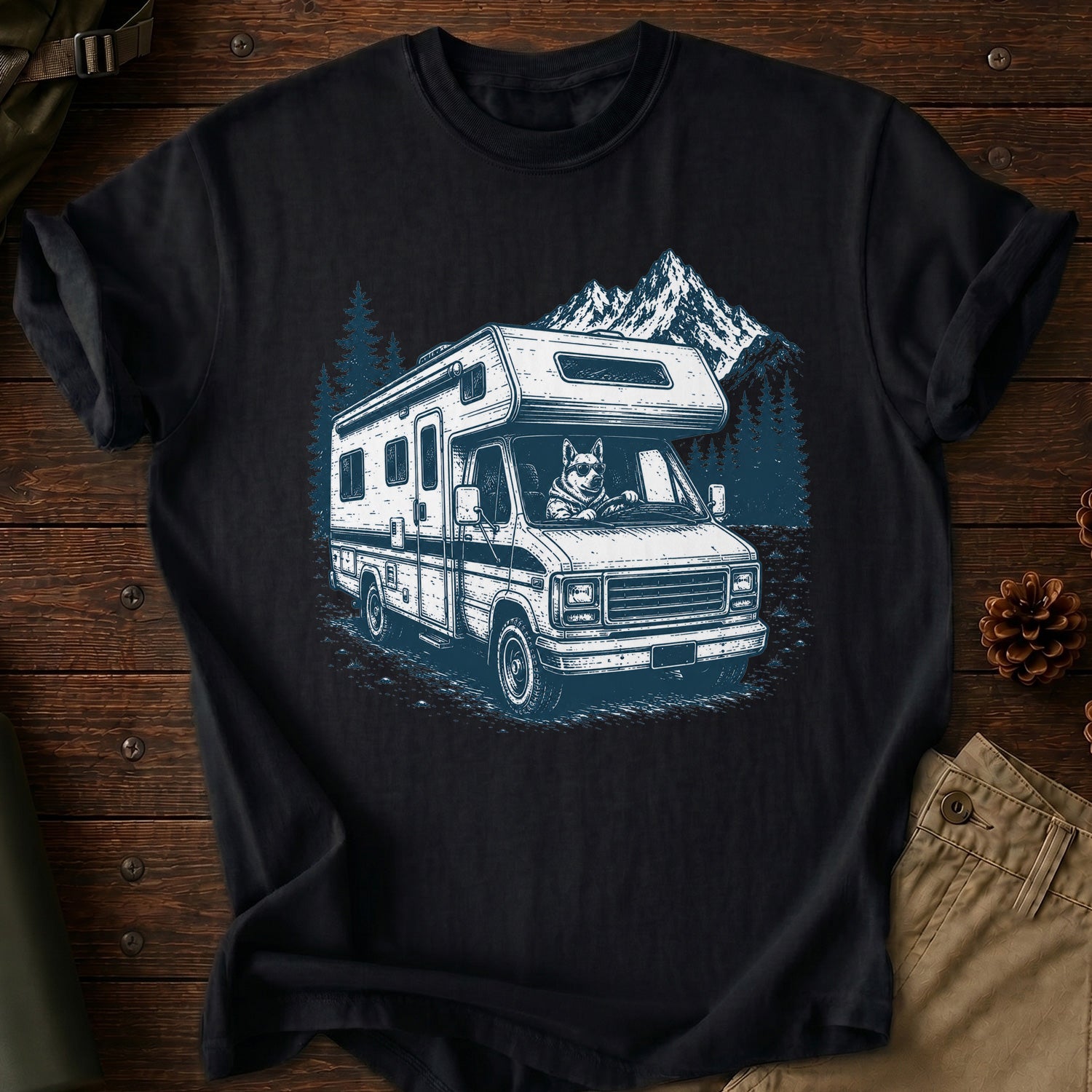 Driving Dog T-Shirt