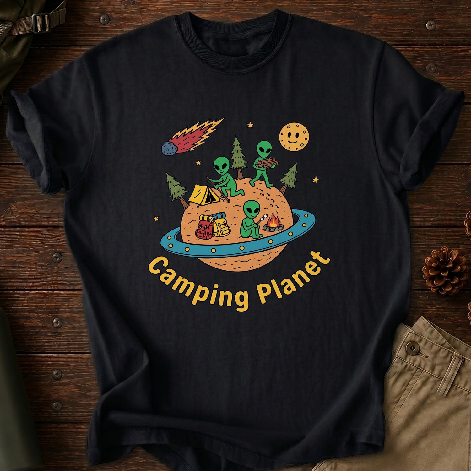 Camping Planet T-Shirt