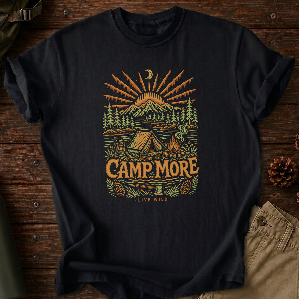 Camp More Live Wild T-Shirt