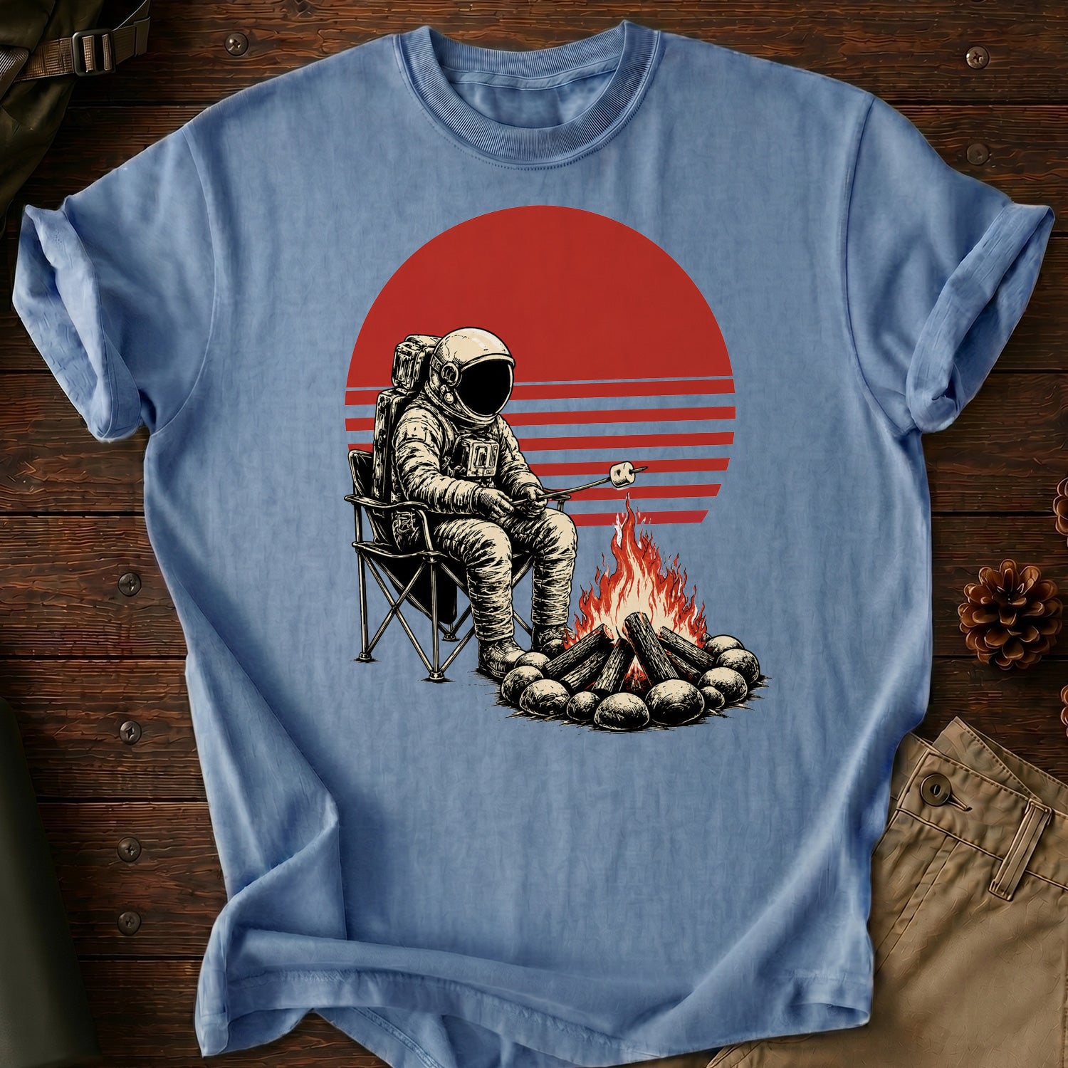 Astronaut Camping T-Shirt