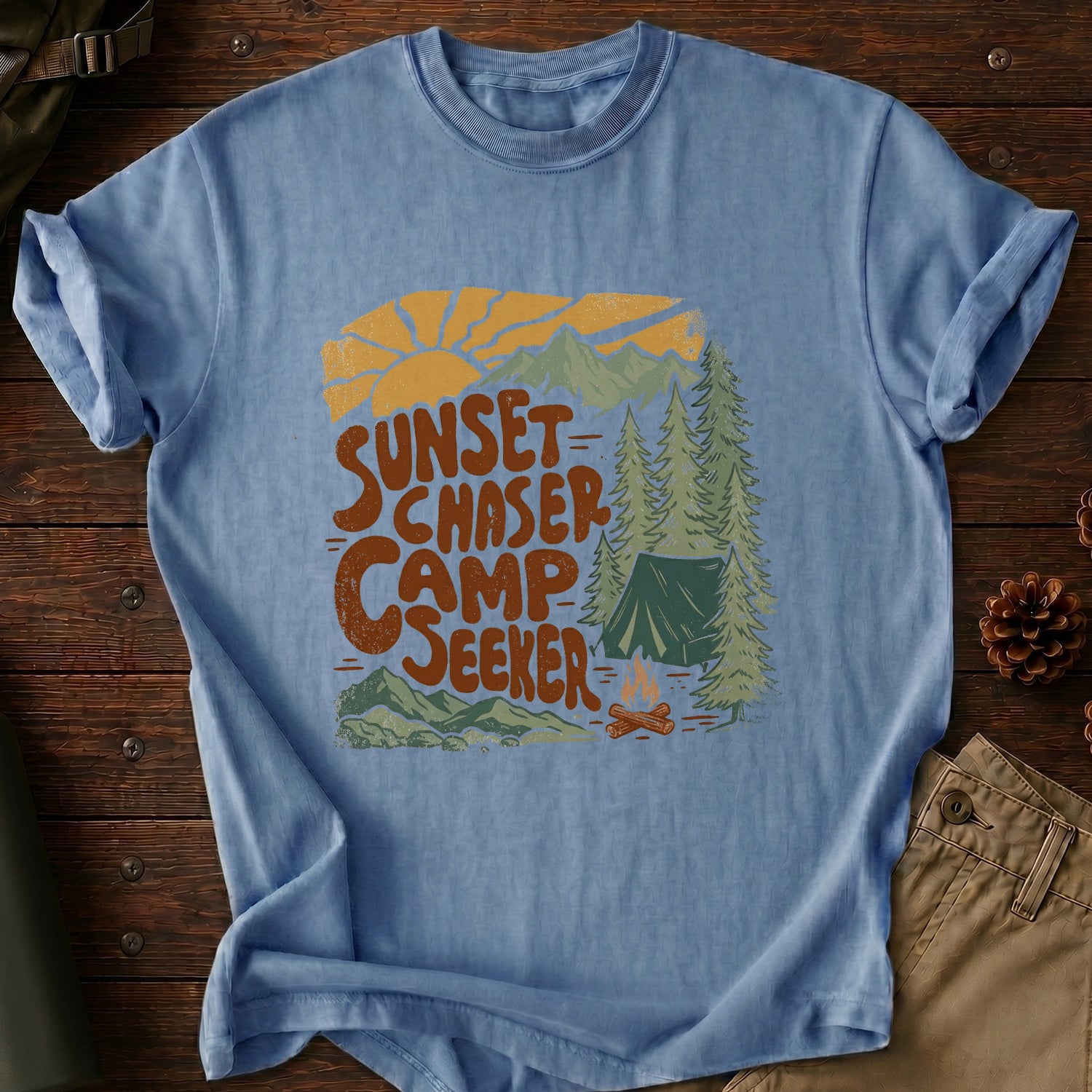 Sunset Chaser, Camp Seeker T-Shirt