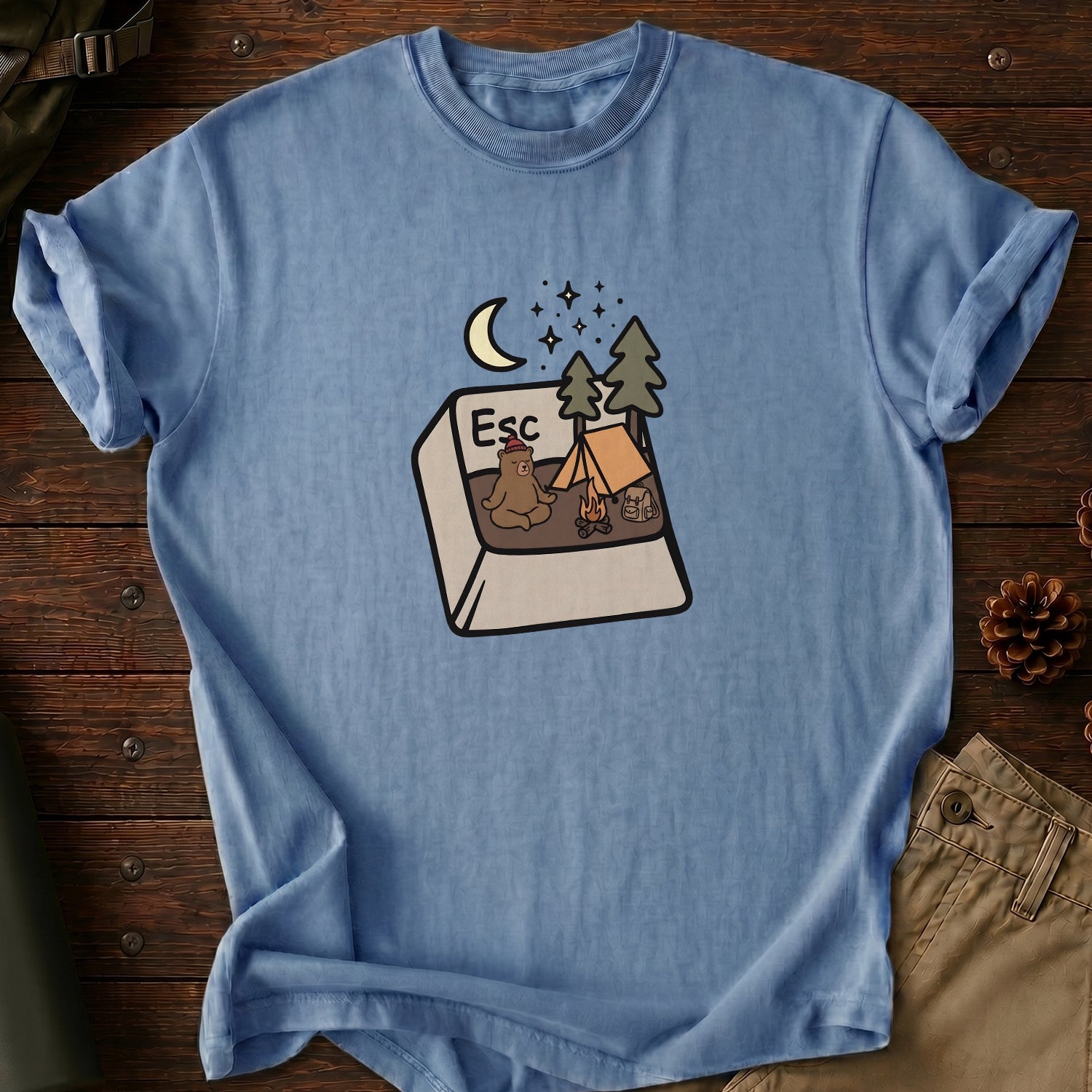 Press Esc To Camp T-Shirt