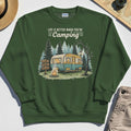 Life Is Better When You’re Camping Sweatshirt, Retro Camper and Campfire Sweatshirt For Travelers and Campers 3