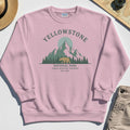 Yellowstone National Park Sweatshirt, Bear & Pines Mountain Graphic Sweatshirt 6
