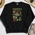Camper’s Family Vacation Sweatshirt, Funny Outdoor Campfire Coffee Trail Mix Adventure Sweatshirt 2