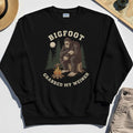 Bigfoot Grabbed My Wiener Sweatshirt, Funny Sasquatch Camping Sweatshirts 2