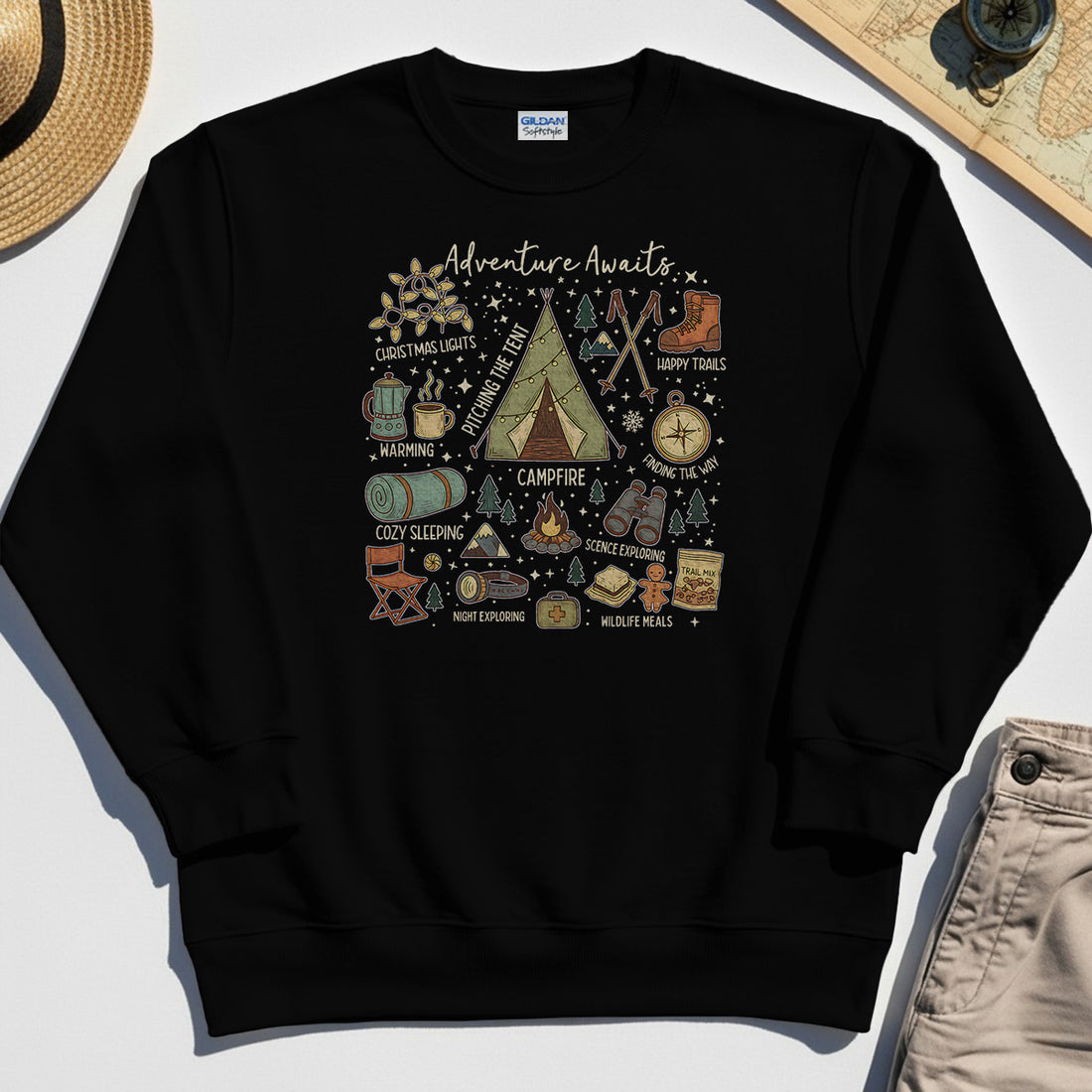 Camping Adventure Awaits Sweatshirt 1
