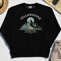 Yellowstone National Park Sweatshirt, Bear & Pines Mountain Graphic Sweatshirt 2