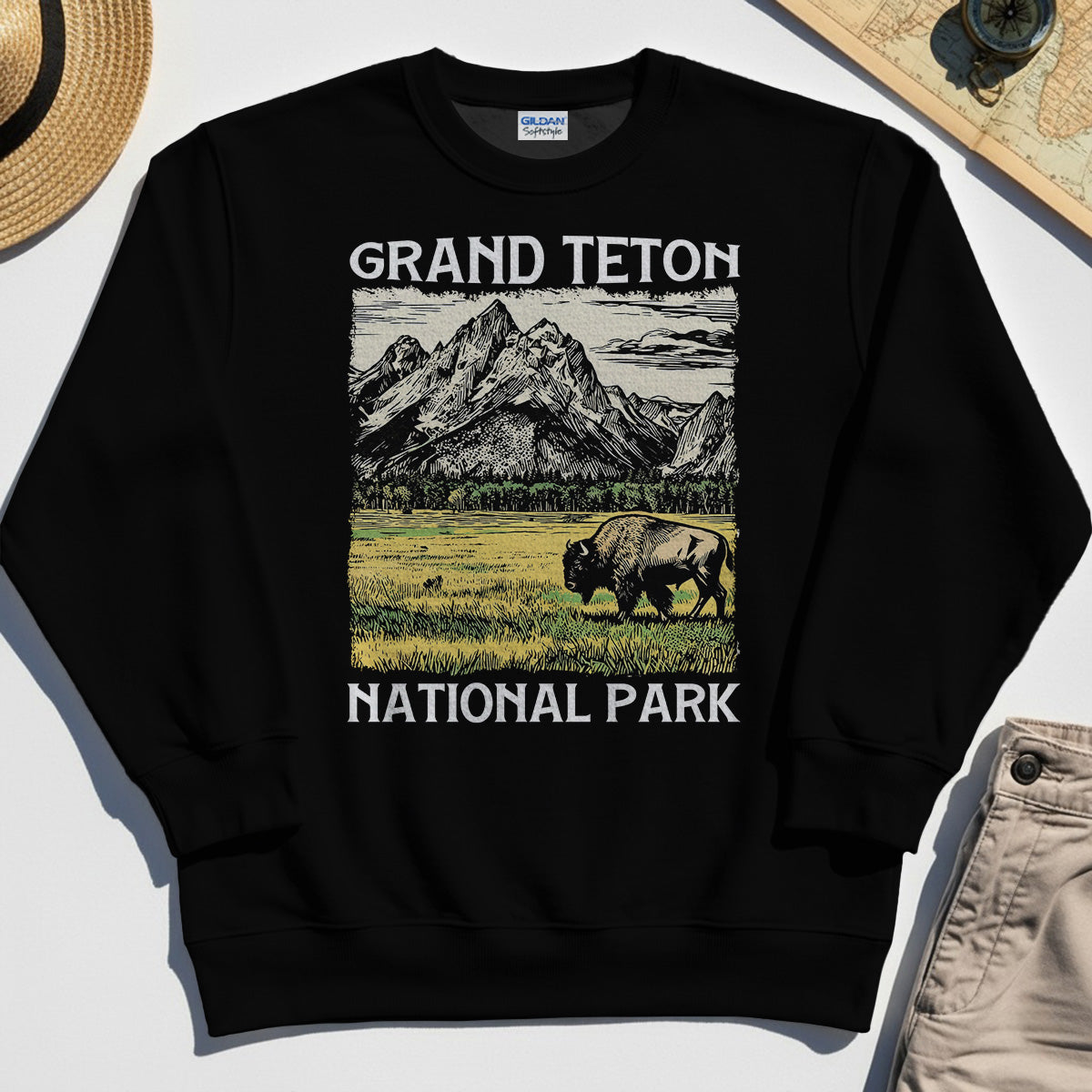 Vintage Grand Teton National Park Sweatshirt 2