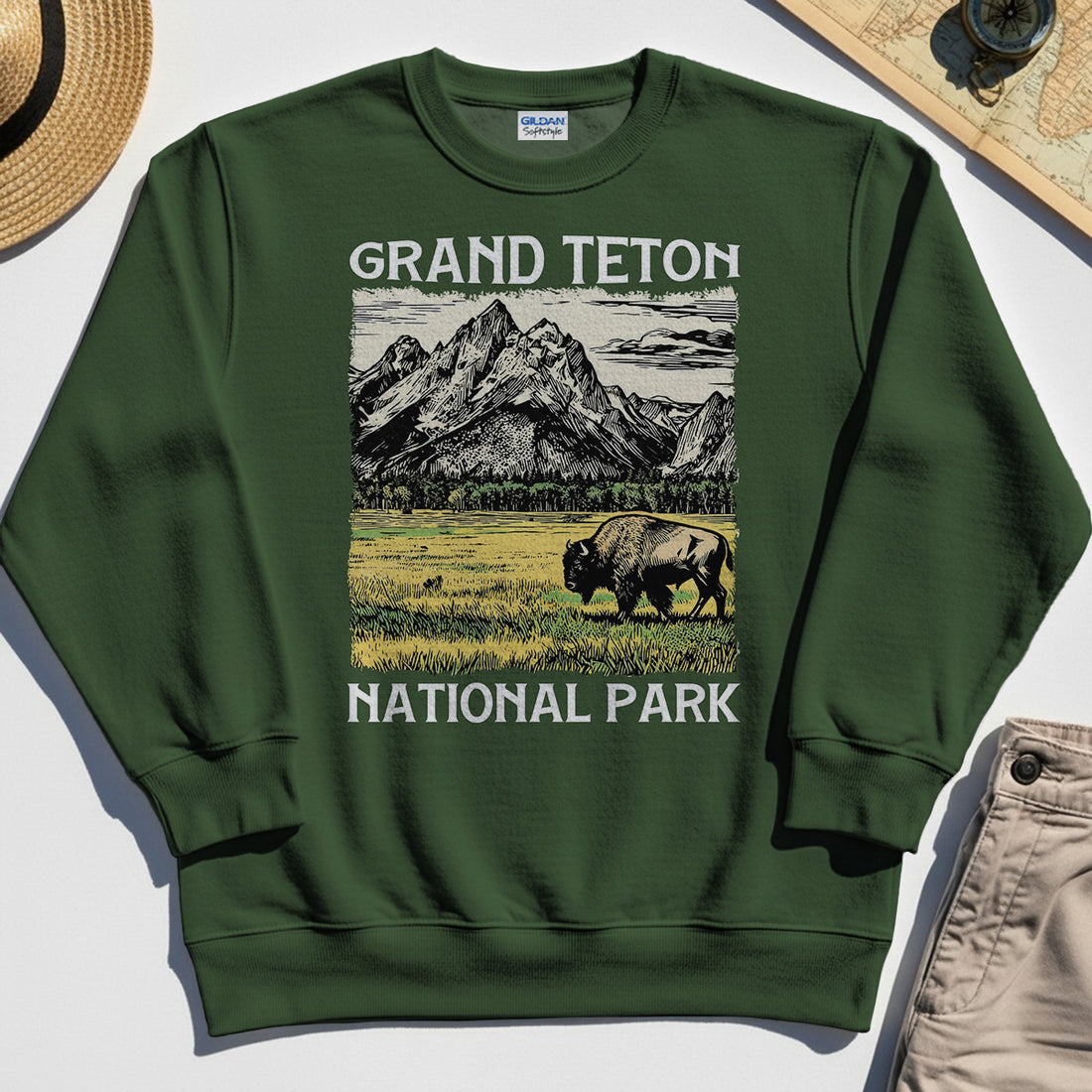 Vintage Grand Teton National Park Sweatshirt 1
