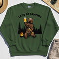 Let’s Go Camping Sweatshirt, Funny Beer Drinking Bear Graphic Sweatshirt For Outdoor & Camping Lovers 3