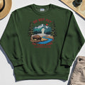 Yellowstone National Park Sweatshirt, Do Not Pet The Fluffy Cows Funny Bison Graphic Sweatshirt 3