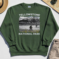 Yellowstone National Park Sweatshirt, Bigfoot Hiking Graphic 3