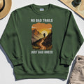 No Bad Trails Just Bad Knees Sweatshirt, Funny Trail And Camping Sweatshirt For Outdoor Lovers 2