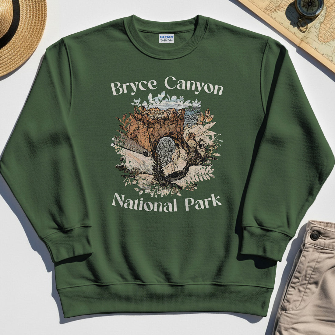 Retro Utah Nature Sweatshirt For Outdoor Adventure & Campers 1