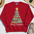 Retro Camper Van Christmas Sweatshirt, Funny Holiday Camping Sweatshirt For Men And Women 1