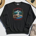 Yellowstone National Park Sweatshirt, Do Not Pet The Fluffy Cows Funny Bison Graphic Sweatshirt 4