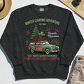 Winter Camping Adventure Sweatshirt, Retro Car with Tree Family Christmas Camping Sweatshirt 4