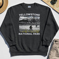 Yellowstone National Park Sweatshirt, Bigfoot Hiking Graphic 4