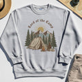 Vintage Lord of the Camp Campfire Sweatshirt, Tent And Campfire Mountain Scene Sweatshirt 4