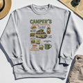 Camper’s Family Vacation Sweatshirt, Funny Outdoor Campfire Coffee Trail Mix Adventure Sweatshirt 5