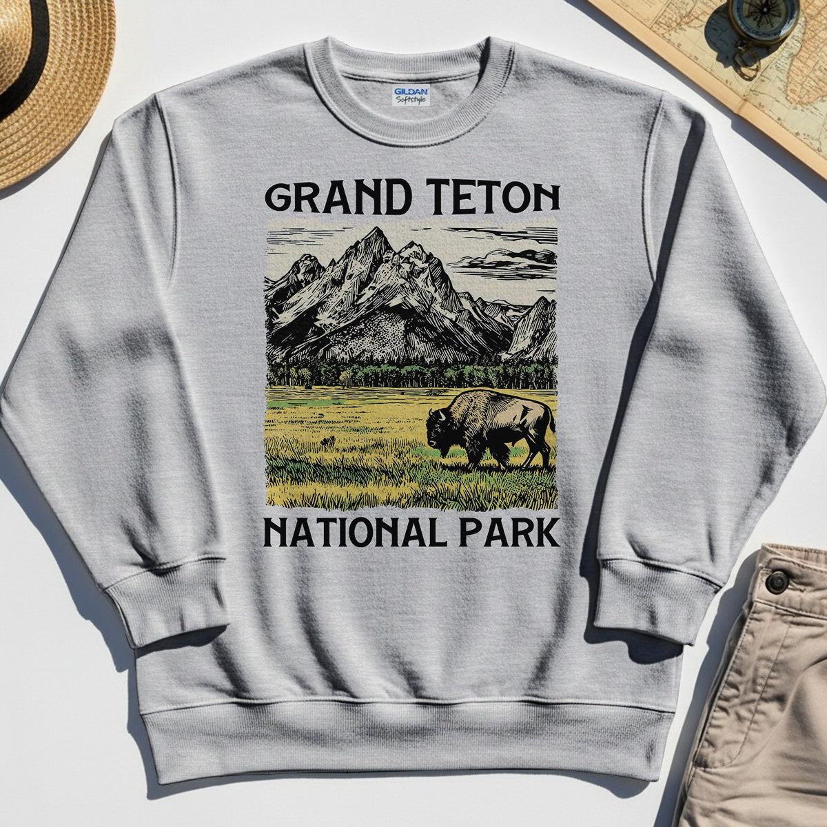 Vintage Grand Teton National Park Sweatshirt 4