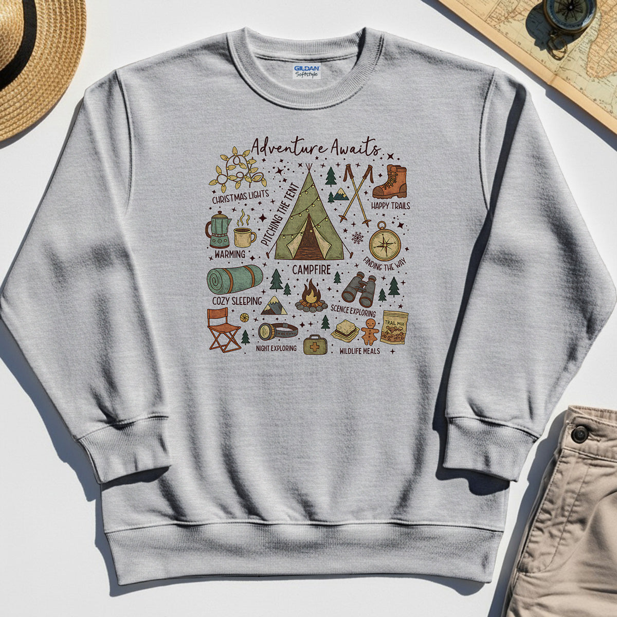 Camping Adventure Awaits Sweatshirt 5