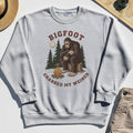 Bigfoot Grabbed My Wiener Sweatshirt, Funny Sasquatch Camping Sweatshirts 4