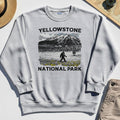 Yellowstone National Park Sweatshirt, Bigfoot Hiking Graphic 5