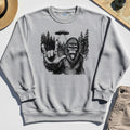 Funny Bigfoot Rock On Sweatshirt 4