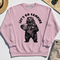 Let’s Go Camping Funny Bear Drinking Beer Sweatshirt, Beer Lover Sweatshirt for Outdoor Adventure & Camping Fans 5