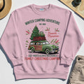 Winter Camping Adventure Sweatshirt, Retro Car with Tree Family Christmas Camping Sweatshirt 6