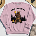 Let’s Go Camping Sweatshirt, Funny Beer Drinking Bear Graphic Sweatshirt For Outdoor & Camping Lovers 6