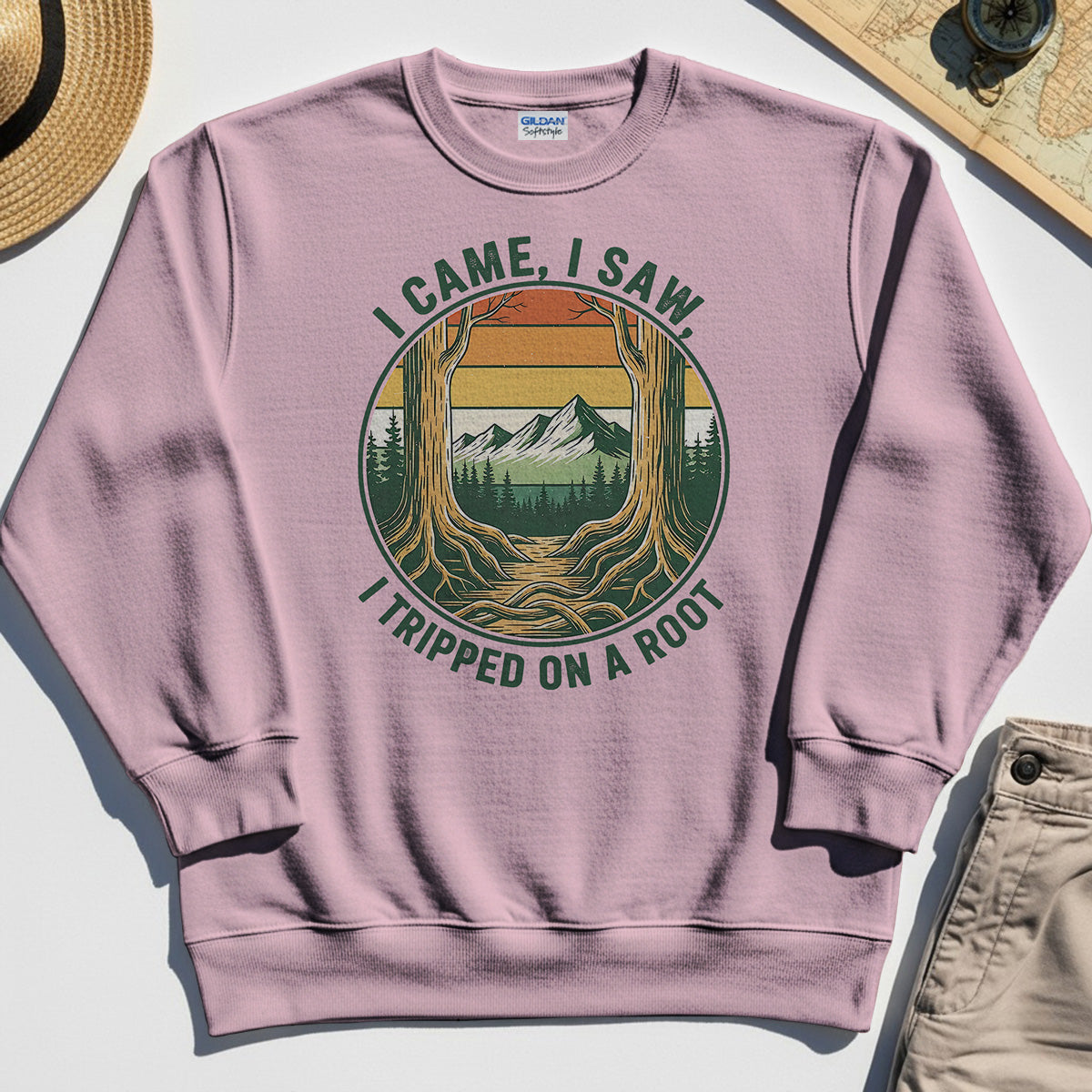 "I Tripped on a Root" Funny Sweatshirts 5