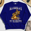 We’re Not Alcoholics We’re Drunks We Go Camping Sweatshirt, Funny Camping Beer Sweatshirt 6