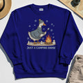 Funny Goose 'Just A Camping Goose' Outdoor Holiday Sweatshirt 6