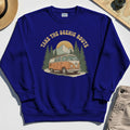 Take The Scenic Route Sweatshirt, Vintage Road Trip Sweatshirt For Travelers And Adventure Lovers 6