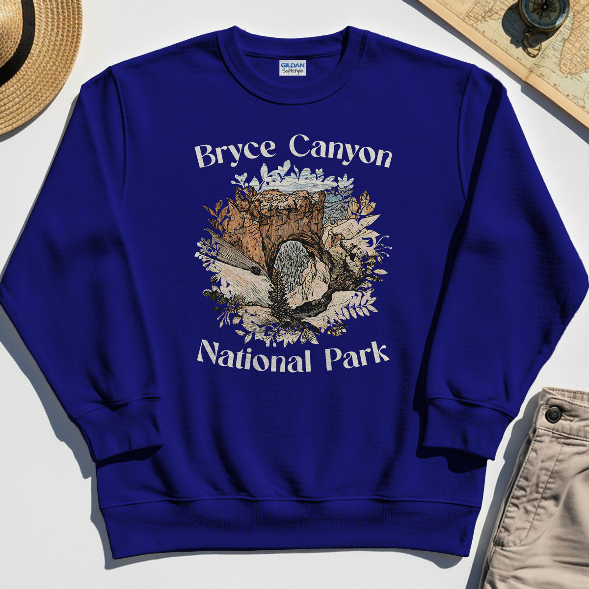 Retro Utah Nature Sweatshirt For Outdoor Adventure & Campers 6