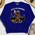 Let’s Go Camping Sweatshirt, Funny Beer Drinking Bear Graphic Sweatshirt For Outdoor & Camping Lovers 7