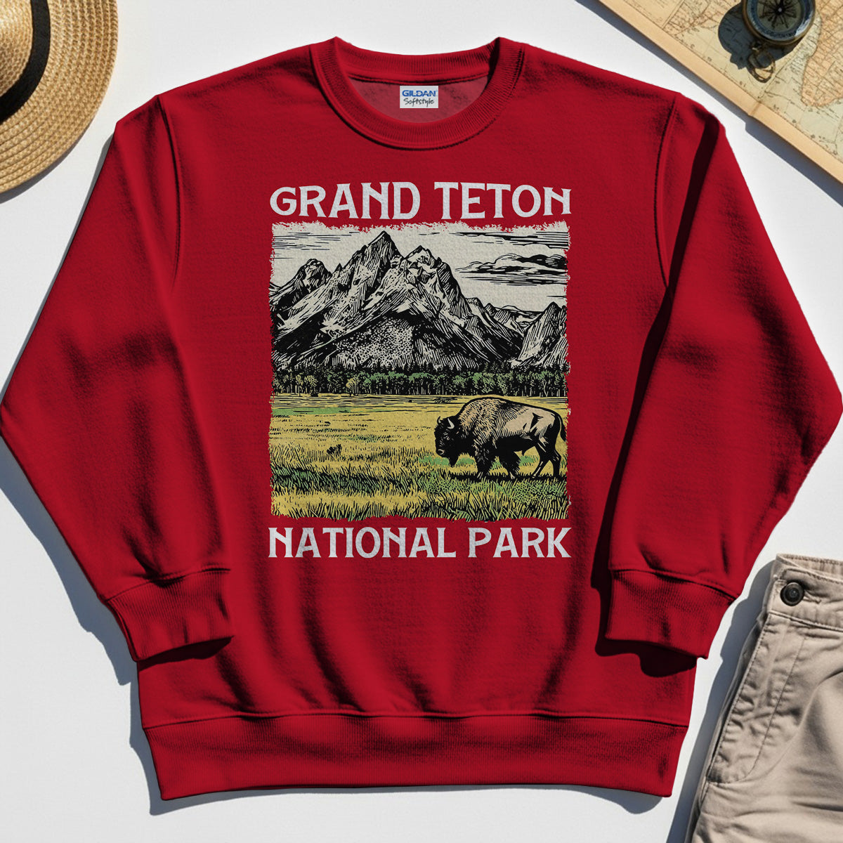 Vintage Grand Teton National Park Sweatshirt 7