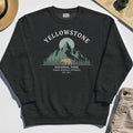 Yellowstone National Park Sweatshirt, Bear & Pines Mountain Graphic Sweatshirt 4