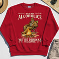 We’re Not Alcoholics We’re Drunks We Go Camping Sweatshirt, Funny Camping Beer Sweatshirt 7