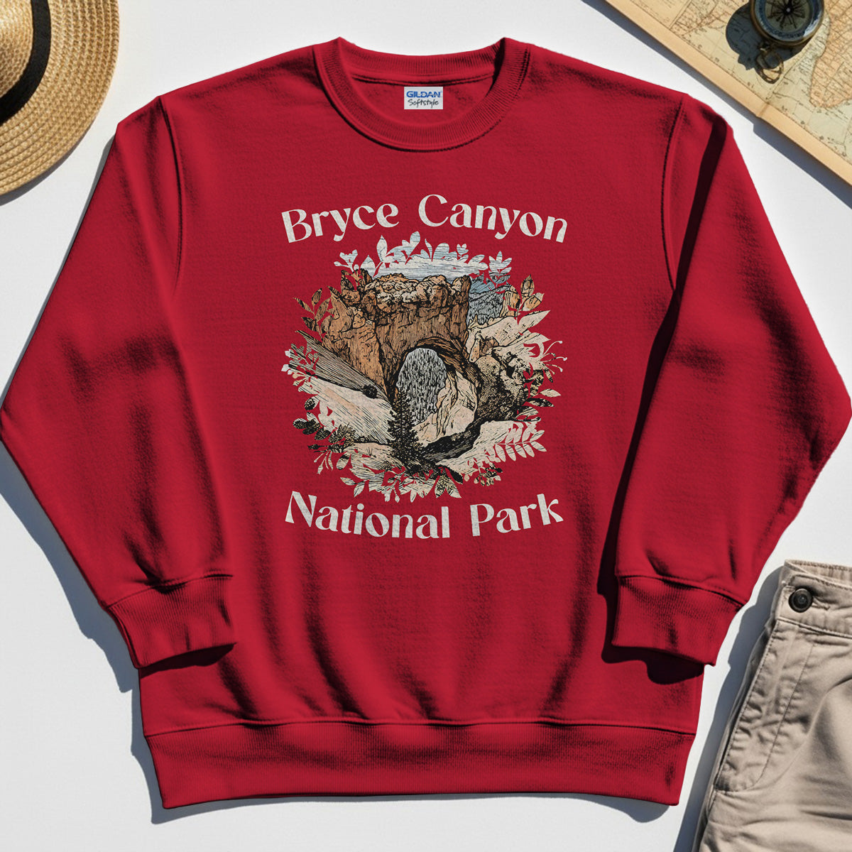 Retro Utah Nature Sweatshirt For Outdoor Adventure & Campers 7