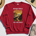 No Bad Trails Just Bad Knees Sweatshirt, Funny Trail And Camping Sweatshirt For Outdoor Lovers 7