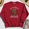 Out of Breath Hiking Society Sweatshirt, Funny Sasquatch Outdoor Camping Sweatshirt 8