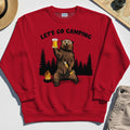 Let’s Go Camping Sweatshirt, Funny Beer Drinking Bear Graphic Sweatshirt For Outdoor & Camping Lovers 8