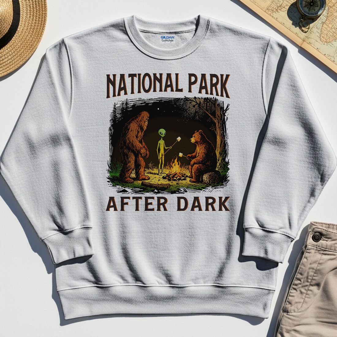 Funny National Park After Dark Sweatshirt